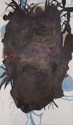 Ensemble, 2019, Öl auf Leinwand, 240 x 140 cm